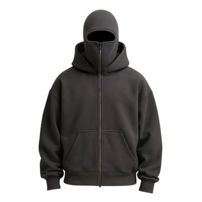 Ski Mask Zip Hoodie | Unisex